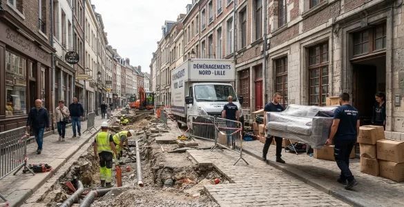demenager pendant travaux voirie centre ville