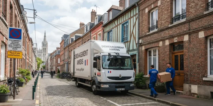 faut autorisation stationner camion demenagement amiens