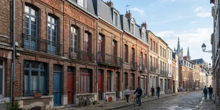 maisons amienoises elles etroites tout hauteur